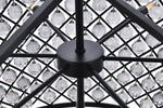 Madison 12 Lt Matte Black Chandelier Silver Shade (Grey)