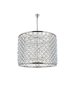Madison 12 Lt Polished Nickel Chandelier Clear
