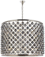 Madison 12 Lt Polished Nickel Chandelier Silver Shade (Grey)