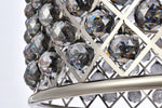 Madison 12 Lt Polished Nickel Chandelier Silver Shade (Grey)