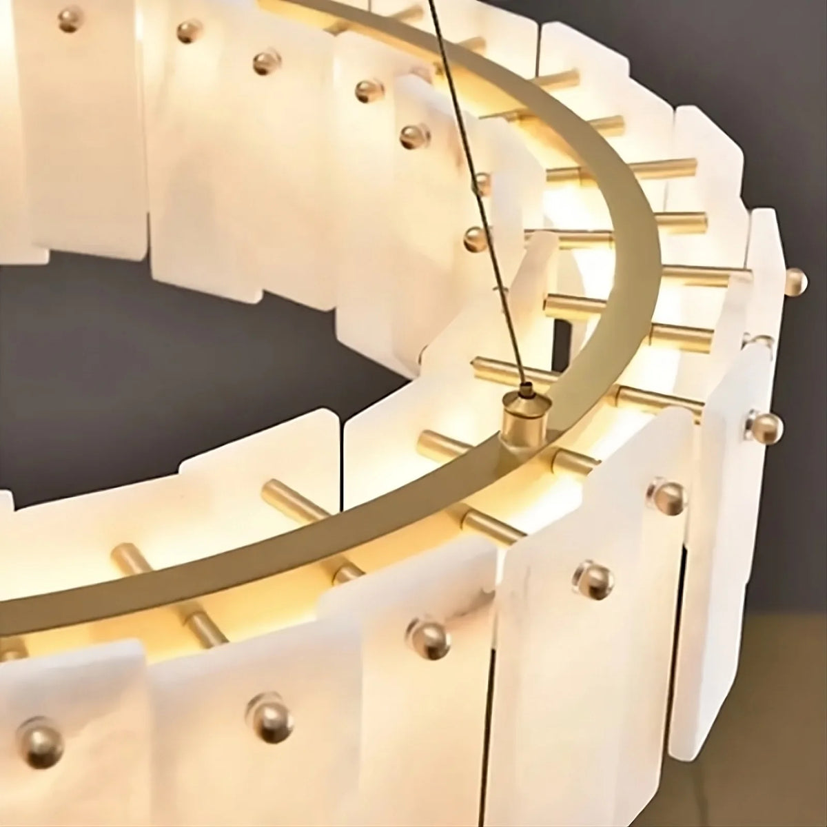 Moonshade Marble Dining Room Chandelier