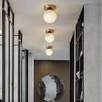 Natural Marble Hallway Ceiling Light Fixture