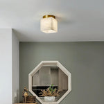 Natural Marble Hallway Ceiling Light Fixture