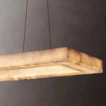 Moonshade Natural Marble Rectangular Chandelier