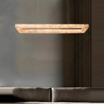 Moonshade Natural Marble Rectangular Chandelier