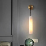 Moonshade Natural Marble Pendant Wall Sconce