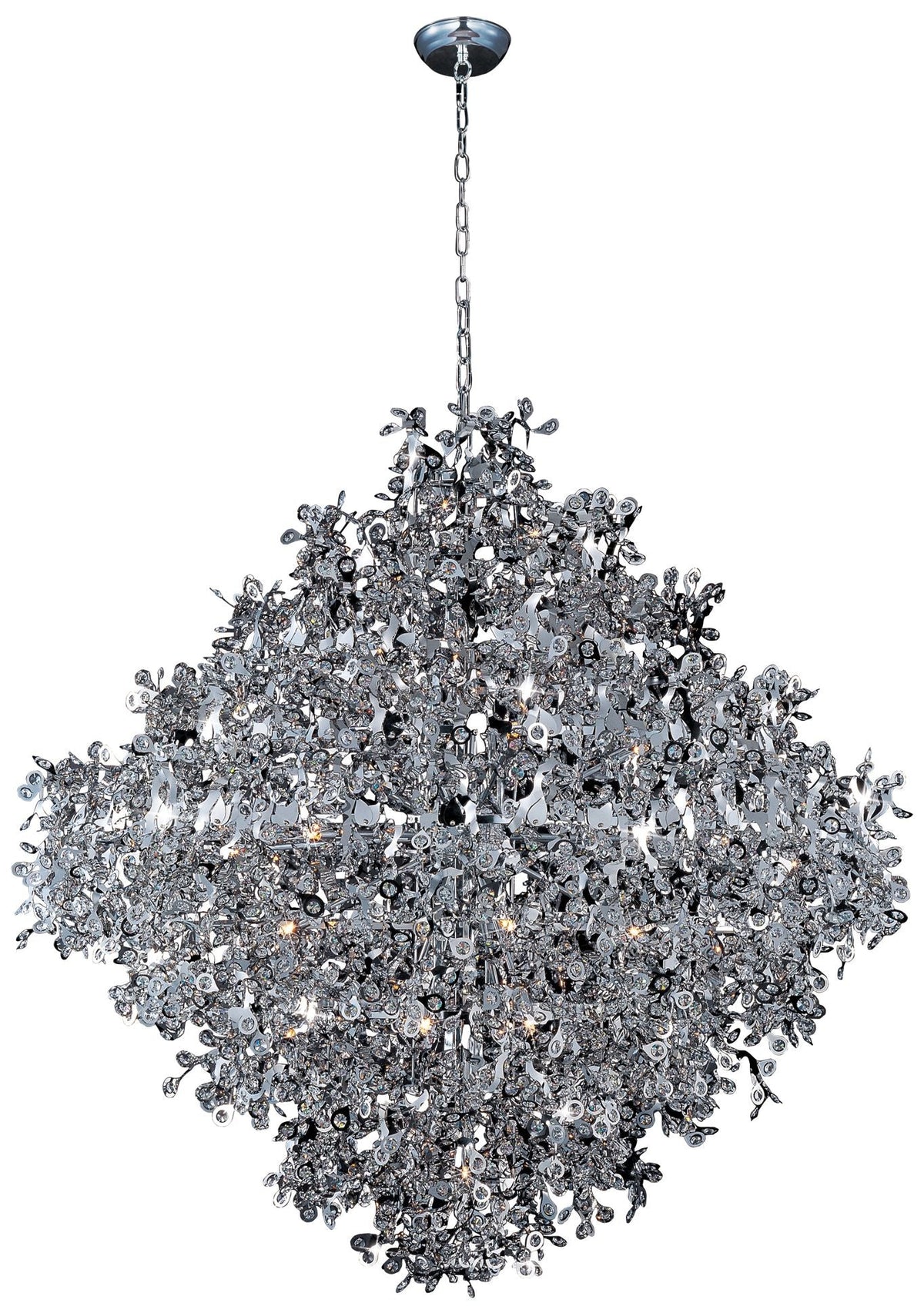 Maxim Comet 50" Wide Chrome and Crystal Chandelier