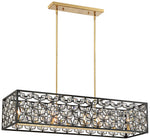 Metropolitan Brookcrest 39 1/4" Wide Crystal Kitchen Island Light