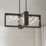 Metropolitan Maison Des Fleurs 30" Wide Bronze 4-Light LED Chandelier