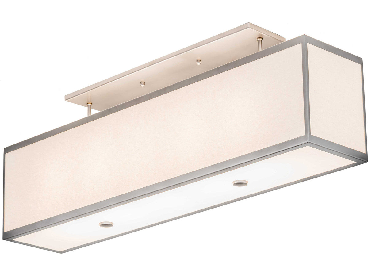 Meyda 5-Light Nickel Glass Island Pendant