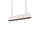 Meyda 6-Light Black Glass Island Pendant
