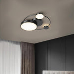 Artistic Circles Design Dimmable LED Modern Flush Mount Ceiling Lights
