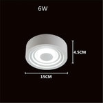 6" Multiple Circles Flush Mount Ceiling Light Geometric LED Light