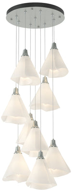 Mobius 20.8"W 9-Light RoundStandard Pendant w/ Spun Frost Shade