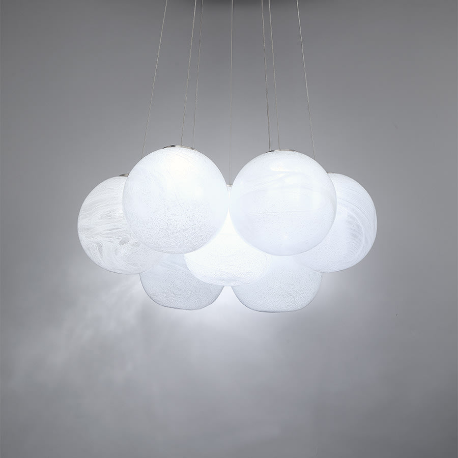 Cosmic 7 Light 27" Wide Integrated LED Suspension Multi Light Pendant