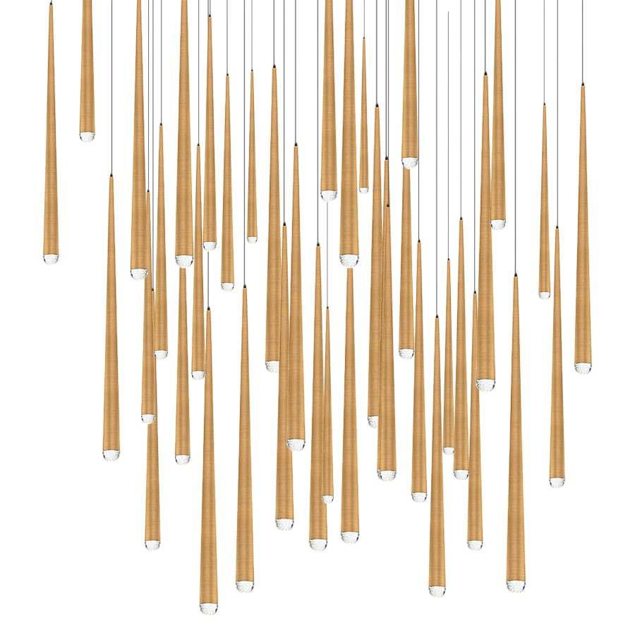 Cascade 41 Light 36" Wide LED Crystal Multi Light Pendant