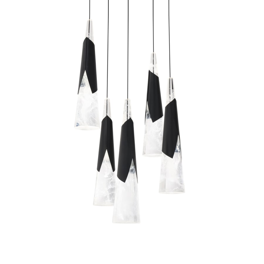 Kilt 5 Light 17" Wide LED Suspension Multi Light Pendant