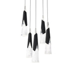 Kilt 5 Light 17" Wide LED Suspension Multi Light Pendant