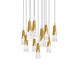 Kilt 13 Light 20" Wide LED Suspension Multi Light Pendant