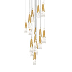 Kilt 15 Light 23" Wide LED Suspension Multi Light Pendant