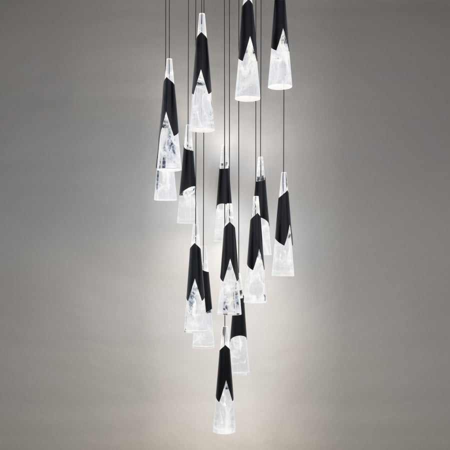 Kilt 15 Light 23" Wide LED Suspension Multi Light Pendant