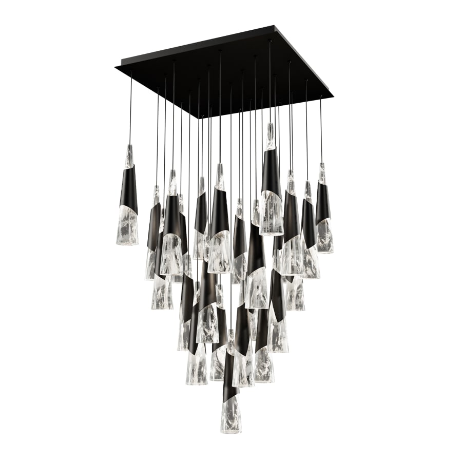 Kilt 25 Light 28" Wide LED Suspension Multi Light Pendant