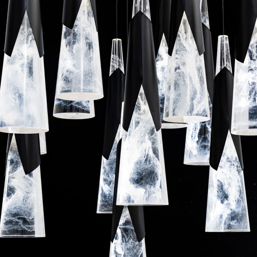 Kilt 41 Light 36" Wide LED Suspension Multi Light Pendant