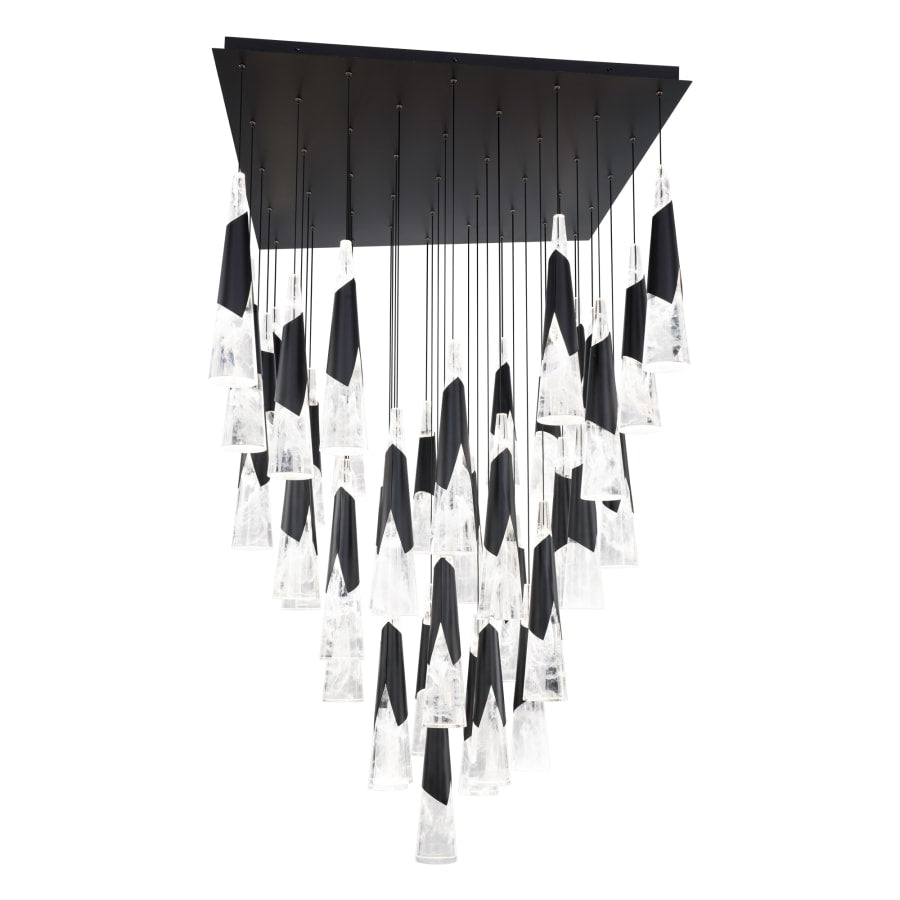 Kilt 41 Light 36" Wide LED Suspension Multi Light Pendant