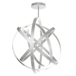 Kinetic 5 Light 60" Wide Integrated LED Globe Chandelier