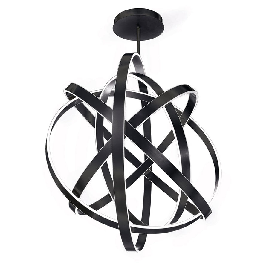 Kinetic 5 Light 60" Wide Integrated LED Globe Chandelier
