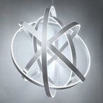 Kinetic 5 Light 60" Wide Integrated LED Globe Chandelier