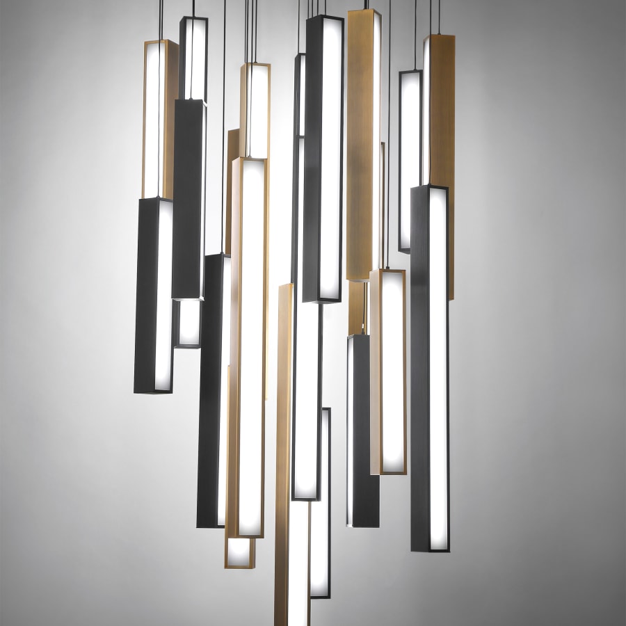 Chaos 21 Light 26" Wide LED Multi Light Pendant