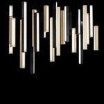 Chaos 23 Light 12" Wide LED Suspension Linear Pendant