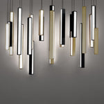 Chaos 23 Light 12" Wide LED Suspension Linear Pendant