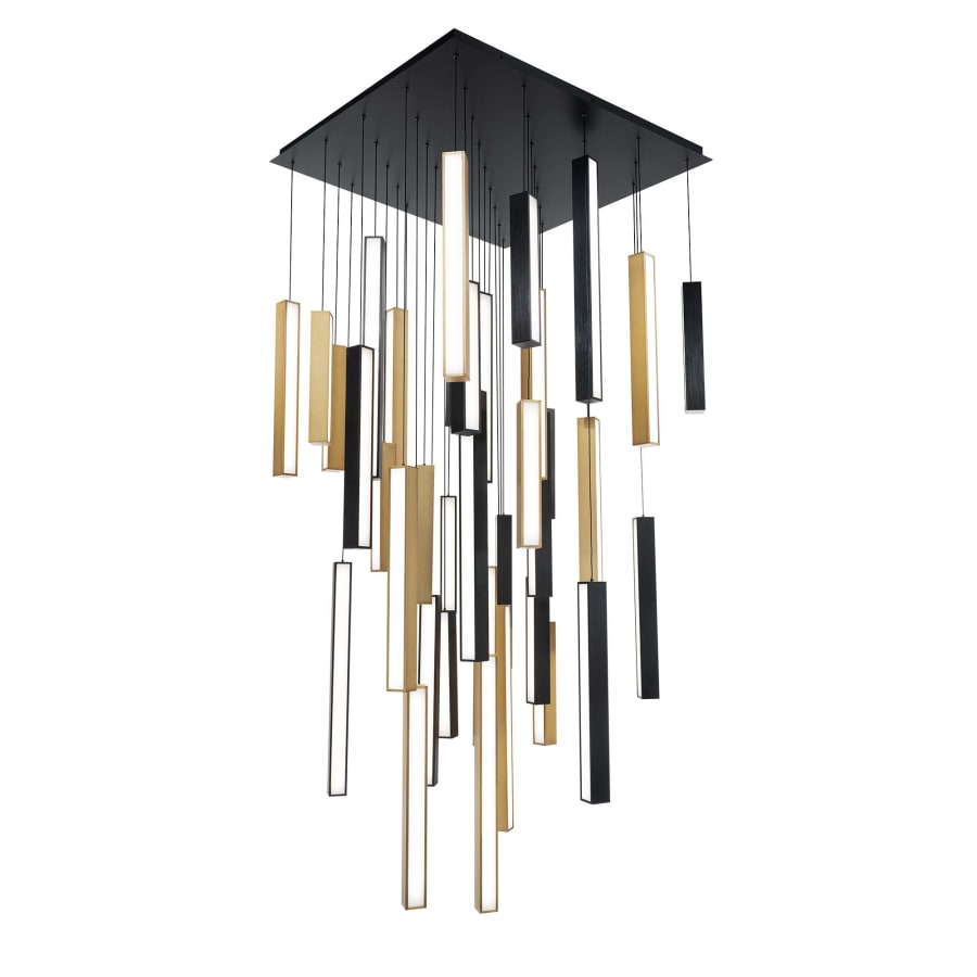 Chaos 41 Light 36" Wide LED Suspension Multi Light Pendant