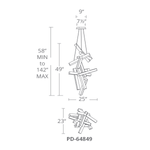 Chaos 25" Wide Integrated LED Chandelier