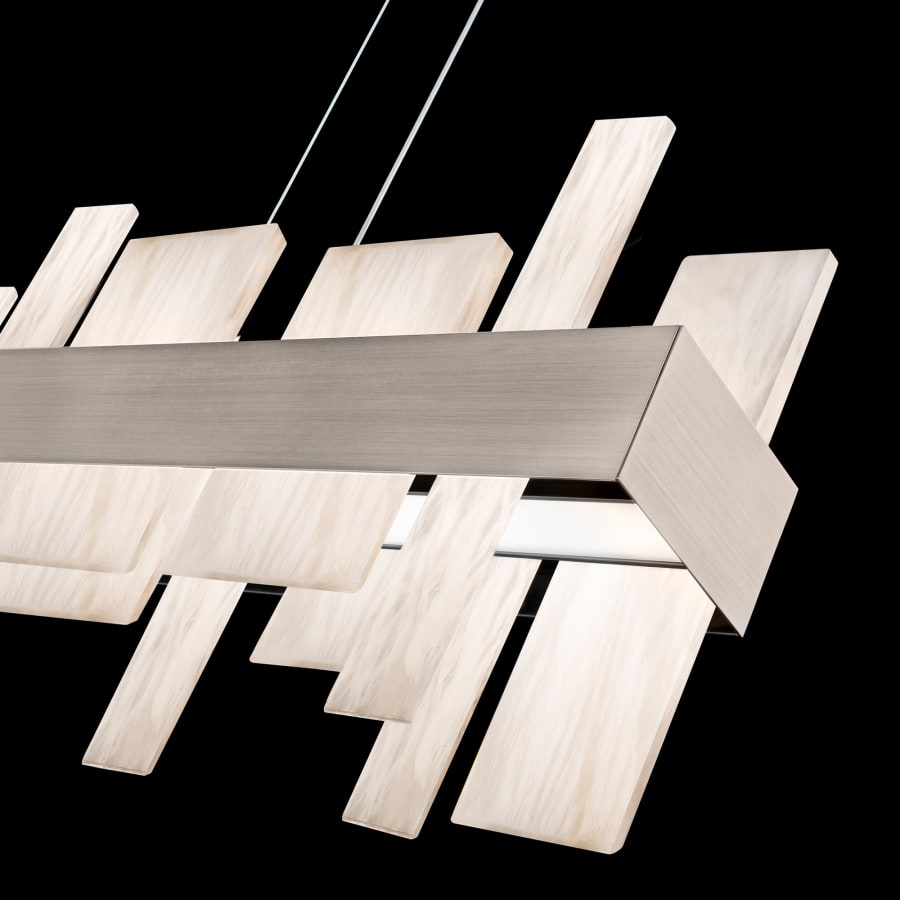 Acropolis 46" Wide LED Abstract Linear Chandelier