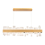 Acropolis 46" Wide LED Abstract Linear Chandelier