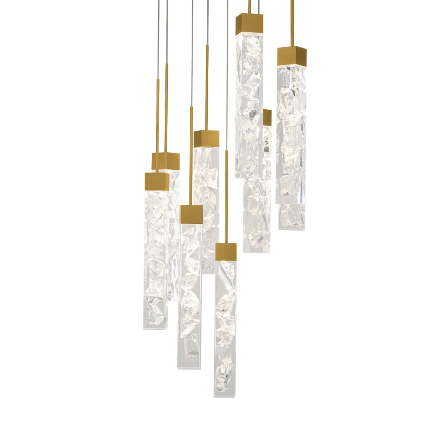 Minx 9 Light 17" Wide LED Crystal Multi Light Pendant