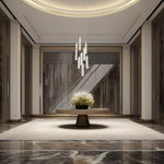 Minx 9 Light 17" Wide LED Crystal Multi Light Pendant