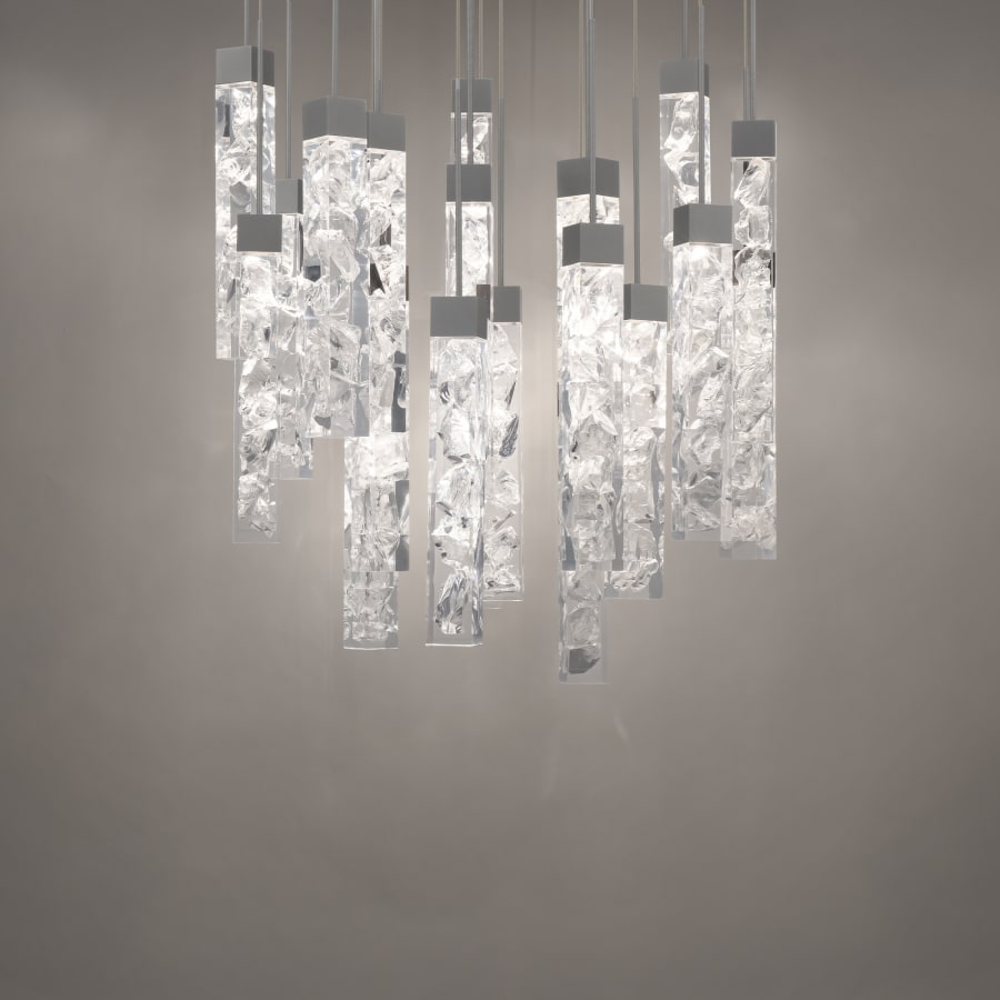 Minx 21 Light 26" Wide LED Crystal Multi Light Pendant