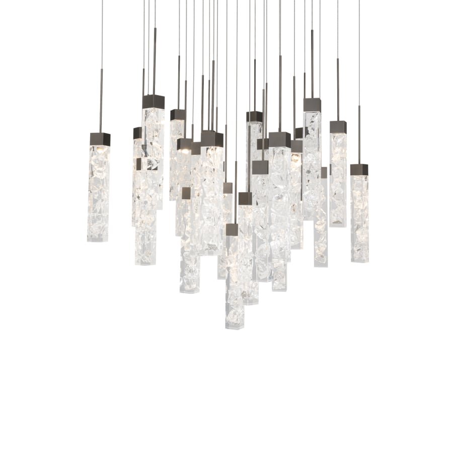 Minx 25 Light 28" Wide LED Crystal Multi Light Pendant