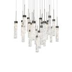 Minx 25 Light 28" Wide LED Crystal Multi Light Pendant