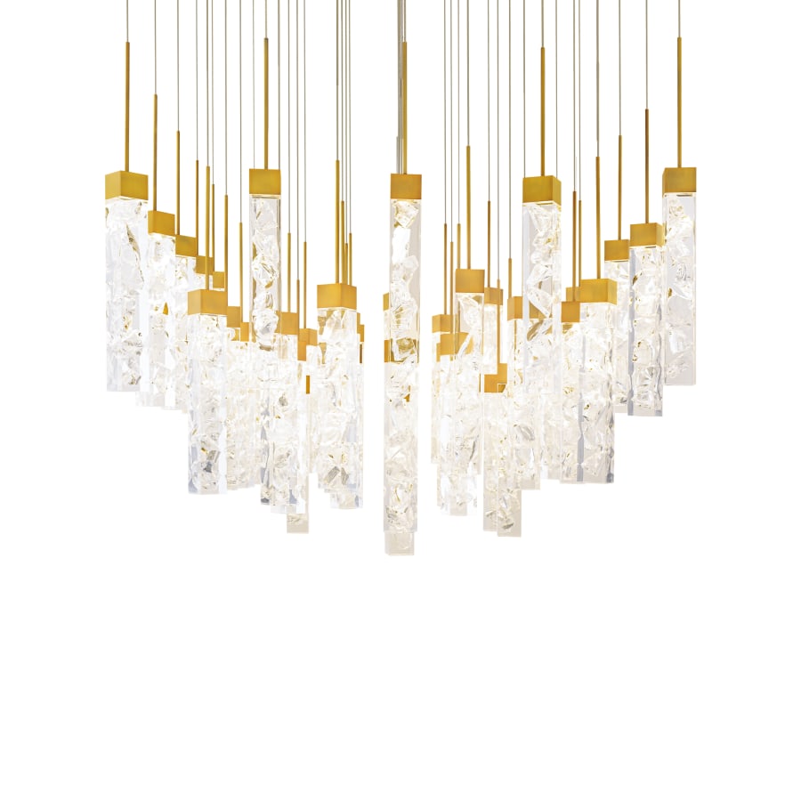 Minx 41 Light 36" Wide LED Crystal Multi Light Pendant