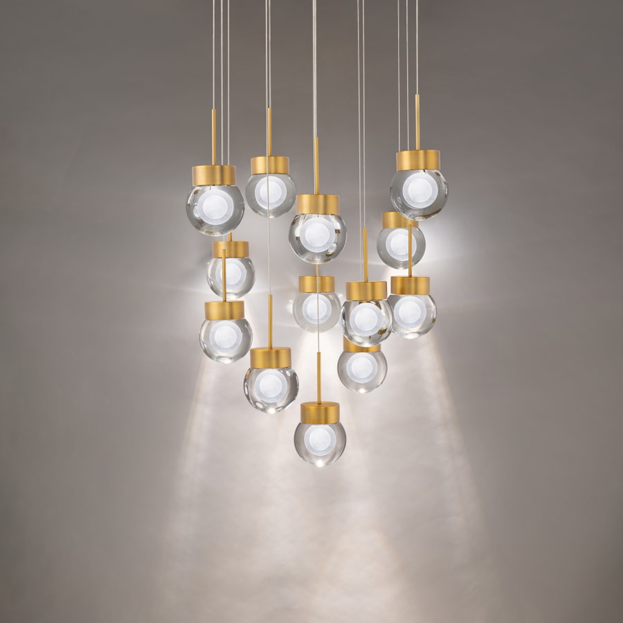 Double Bubble 13 Light 20" Wide LED Suspension Multi Light Pendant