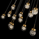 Double Bubble 14 Light 10" Wide LED Suspension Multi Light Pendant