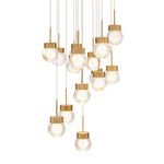 Double Bubble 15 Light 23" Wide LED Suspension Multi Light Pendant