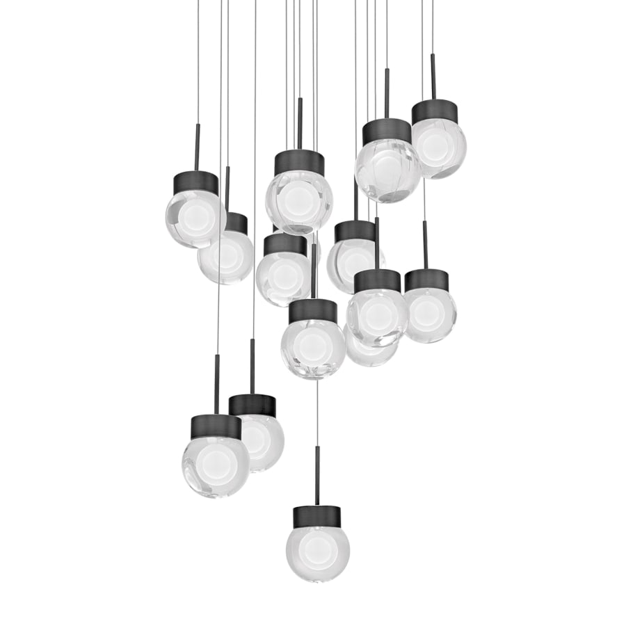 Double Bubble 15 Light 23" Wide LED Suspension Multi Light Pendant