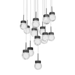 Double Bubble 15 Light 23" Wide LED Suspension Multi Light Pendant