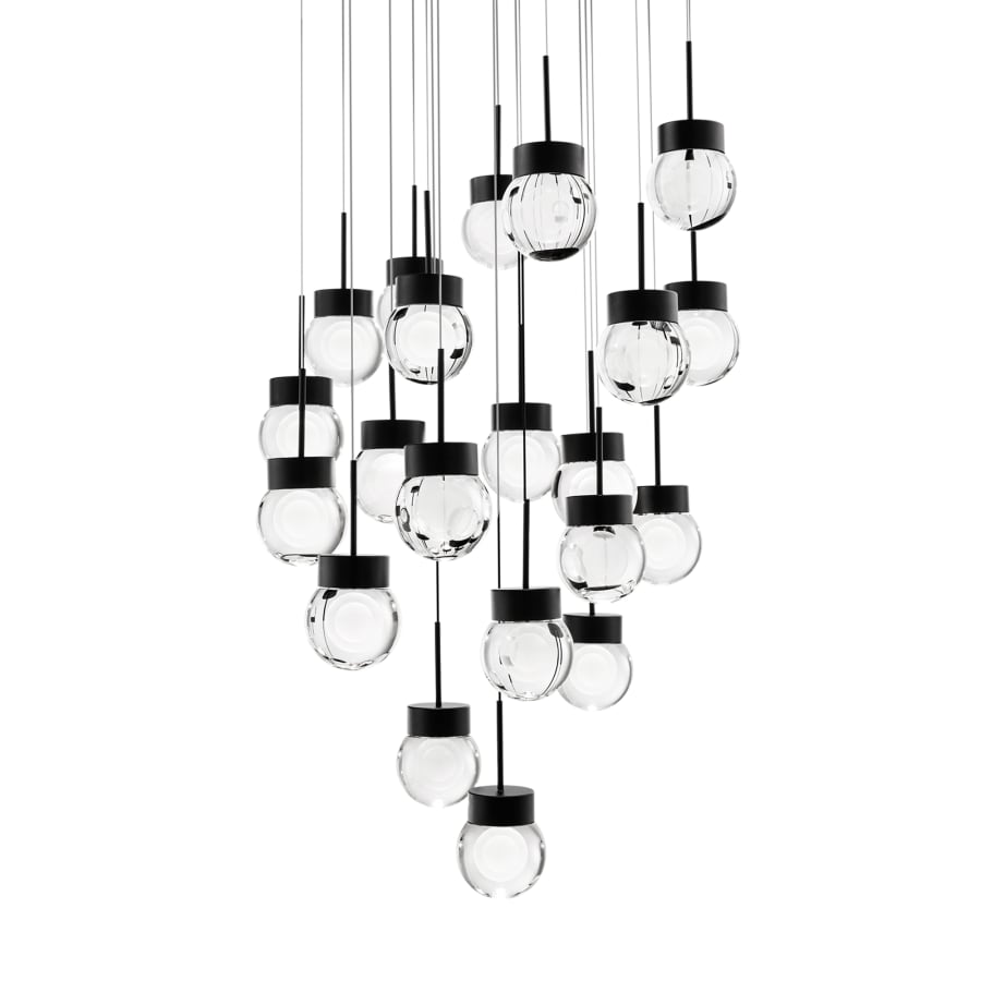 Double Bubble 21 Light 26" Wide LED Suspension Multi Light Pendant